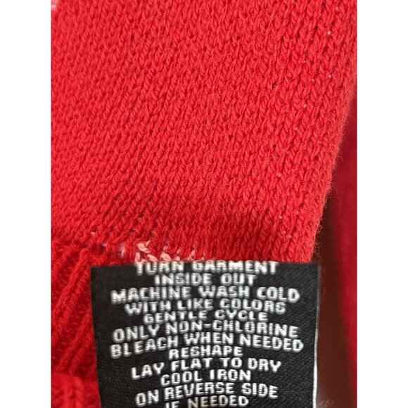 33 DEGREES Cardigan Sweater Women XXS Red Pink Hearts Valentine Love - Picture 6 of 6